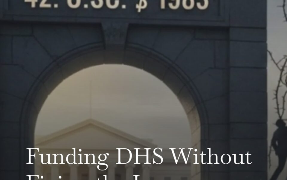 Funding DHS Without Fixing the Law: The Federal Accountability Gap No One Is Negotiating