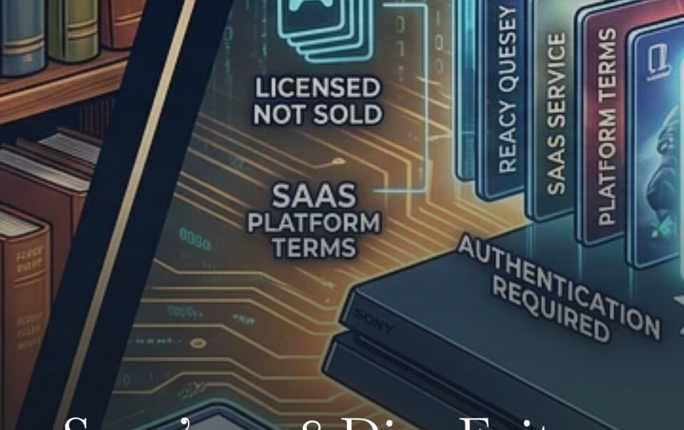 Sony’s 2028 Disc Exit, SaaS Style Gaming and the Legal Erosion of Ownership