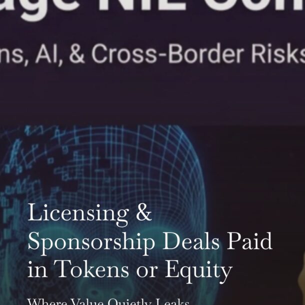 Licensing & Sponsorship Deals Paid in Tokens or Equity Where Value Quietly Leaks